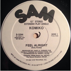 Komiko Feel Alright USED VINYL 12INCH 33 S RPM PROMO STEREO