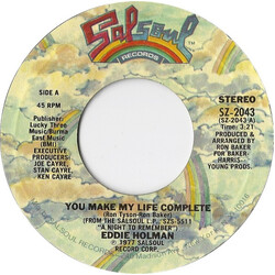Eddie Holman You Make My Life Complete USED VINYL 7INCH 45 RPM SINGLE STYRENE STEREO