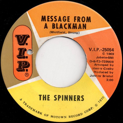 Spinners Message From A Blackman Vinyl 7" USED