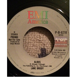 Lane Brody Alibis USED VINYL 7INCH 45 RPM SINGLE PROMO