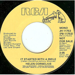 Helen Cornelius It Started With A Smile USED VINYL 7INCH 45 RPM PROMO