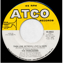 The Persuaders Thin Line Between Love & Hate / Thigh Spy USED VINYL 7INCH 45 RPM SINGLE
