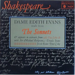 Edith Evans Shakespeare: Dame Edith Evans Reads From The Sonnets Vinyl LP USED