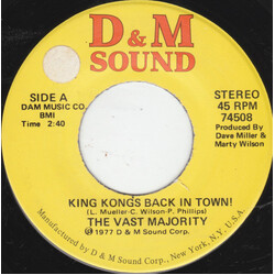 The Vast Majority King Kongs Back In Town! USED VINYL 7INCH 45 RPM