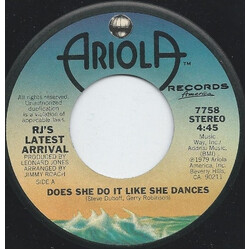 R.J.'s Latest Arrival Does She Do It Like She Dances USED VINYL 7INCH 45 RPM SINGLE