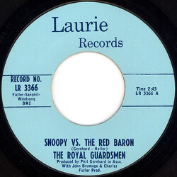 The Royal Guardsmen Snoopy Vs. The Red Baron USED VINYL 7INCH 45 RPM SINGLE STYRENE