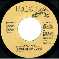 Bumblebee Unlimited Lady Bug USED VINYL 7INCH 45 RPM PROMO STYRENE STEREO MONO