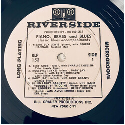 Various Piano, Brass & Blues: A Collection Of Classic Blues Accompaniments Vinyl LP USED
