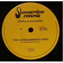 Frankie Davidson The Aussie Barbecue Song Vinyl 7" USED