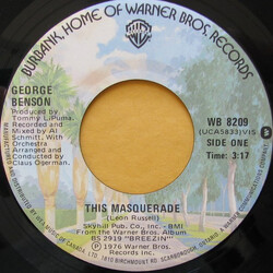 George Benson This Masquerade USED VINYL 7INCH 45 RPM SINGLE