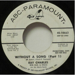 Ray Charles Without A Song USED VINYL 7INCH 45 RPM PROMO