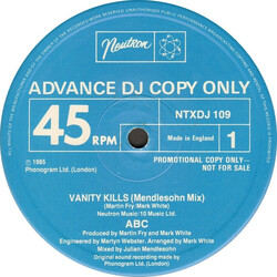 ABC Vanity Kills USED VINYL 12INCH 45 RPM PROMO