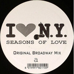 I Love N.Y. Seasons Of Love Vinyl 12" USED