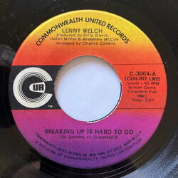 Lenny Welch Breaking Up Is Hard To Do USED VINYL 7INCH 45 RPM MONO