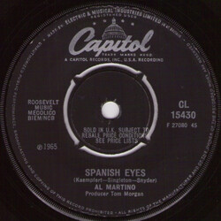 Al Martino Spanish Eyes VINYL 7" USED