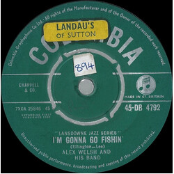 Alex Welsh & His Band I'm Gonna Go Fishin' USED VINYL 7INCH 45 RPM