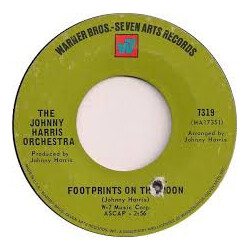 Johnny Harris Orchestra Footprints On The Moon USED VINYL 7INCH 45 RPM SINGLE MONO