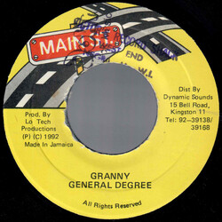 General Degree Granny USED VINYL 7INCH 45 RPM
