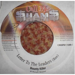 Bounty Killer Letter To The Leaders USED VINYL 7INCH REISSUE