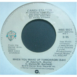 Candi Staton When You Wake Up Tomorrow Vinyl 7" USED