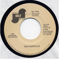Castells So This Is Love / Sacred Vinyl 7" USED