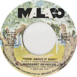 Margaret Reynolds Think About It Baby USED VINYL 7INCH 45 RPM SINGLE STYRENE
