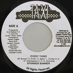 Spanner Banner / Kashief Lindo Every Thing / Right Way USED VINYL 7INCH