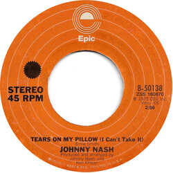 Johnny Nash Tears On My Pillow USED VINYL 7INCH 45 RPM SINGLE REISSUE STEREO