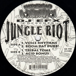 DJ EFX Jungle Riot USED VINYL 12INCH 33 S RPM
