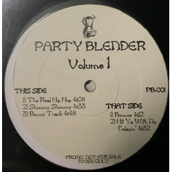Unknown Artist Party Blender Volume 1 USED VINYL 12INCH PROMO