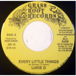 Lukie D / Da'Ville Every Little Things / Running Away USED VINYL 7INCH 45 RPM