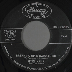 Jivin' Gene & The Jokers Breaking Up Is Hard To Do USED VINYL 7INCH 45 RPM