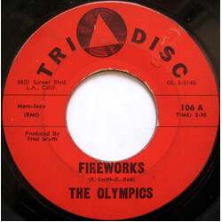 The Olympics Fireworks / The Bounce USED VINYL 7INCH 45 RPM SINGLE STYRENE