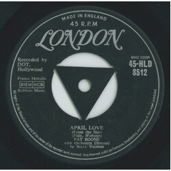 Pat Boone April Love USED VINYL 7INCH 45 RPM SINGLE