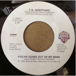 T.G. Sheppard You're Going Out Of My Mind / Heat Lightning Vinyl 7" USED