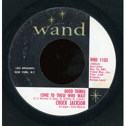 Chuck Jackson Good Things Come To Those Who Wait USED VINYL 7INCH 45 RPM SINGLE STYRENE