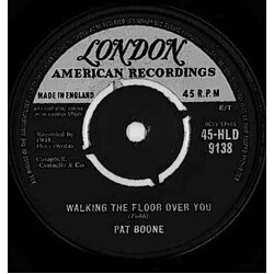Pat Boone Walking The Floor Over You USED VINYL 7INCH 45 RPM SINGLE