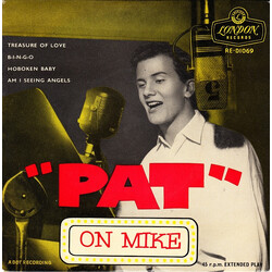Pat Boone "Pat" On Mike USED VINYL 7INCH 45 RPM EP MONO