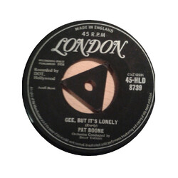 Pat Boone Gee, But It's Lonely / For My Good Fortune USED VINYL 7INCH 45 RPM SINGLE