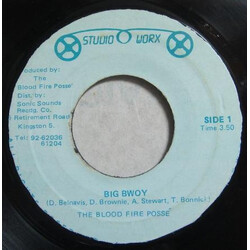 Bloodfire Possé Big Bwoy USED VINYL 7INCH 45 RPM