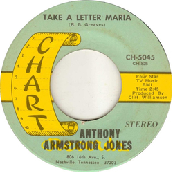 Anthony Armstrong Jones Take A Letter Maria / I Still Love You Vinyl 7" USED