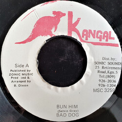 Bad Dog (3) Bun Him USED VINYL 7INCH 45 RPM