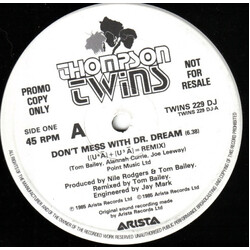 Thompson Twins Don't Mess With Doctor Dream ([Ut] + [U³] = Remix) USED VINYL 12INCH 45 RPM PROMO SINGLE SIDED