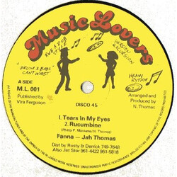 Phillip Fanna / Jah Thomas Tears In My Eyes / Rucumbine USED VINYL 12INCH