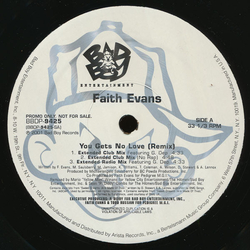 Faith Evans You Gets No Love (Remix) / I Love You Vinyl 12" USED