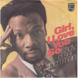 Lee Patterson (2) Girl, I Love You So USED VINYL 7INCH 45 RPM SINGLE STEREO