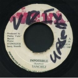 Sanchez Impossible USED VINYL 7INCH 45 RPM