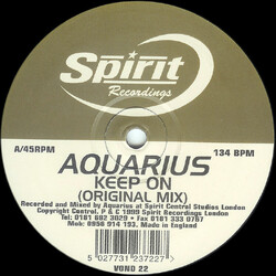 Aquarius (2) Keep On Vinyl 12" USED
