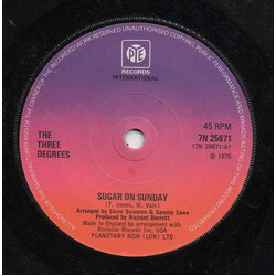 The Three Degrees Sugar On Sunday USED VINYL 7INCH 45 RPM SINGLE