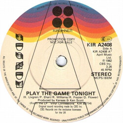 Kansas (2) Play The Game Tonight USED VINYL 7INCH 45 RPM PROMO